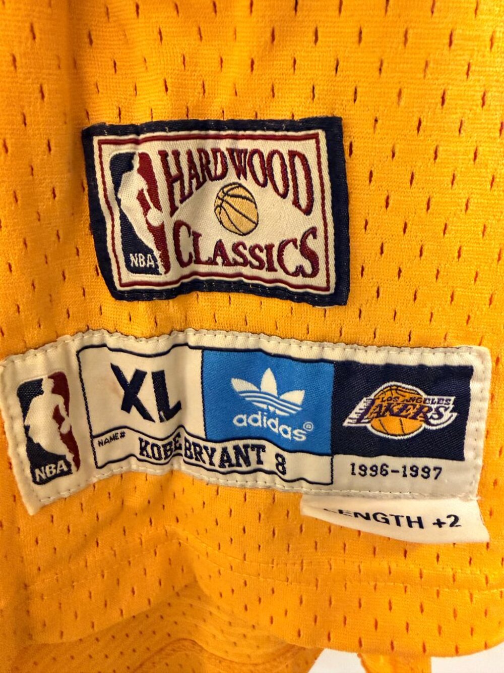 Adidas Kobe Bryant #8 Lakers Hardwood Classics Jersey XL +2 - Picture 4 of 16